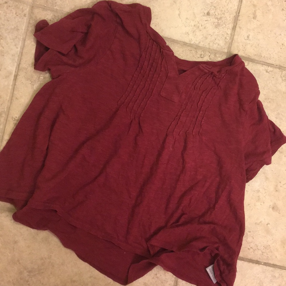 Girls trendy red shirt